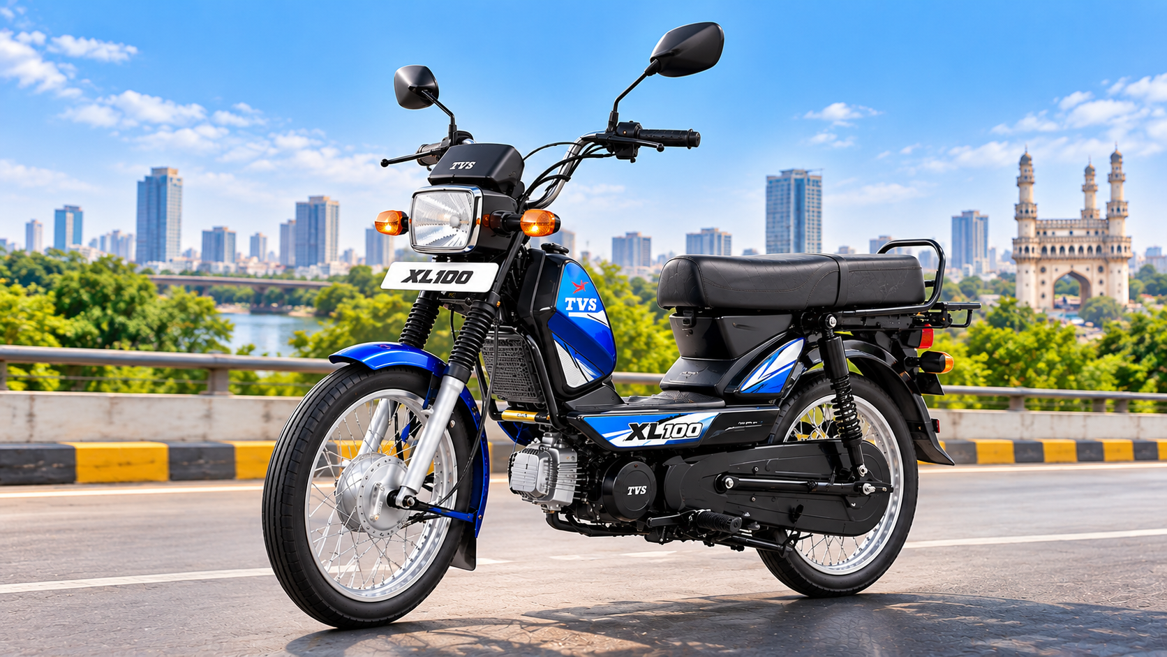 TVS XL100 Side Profile